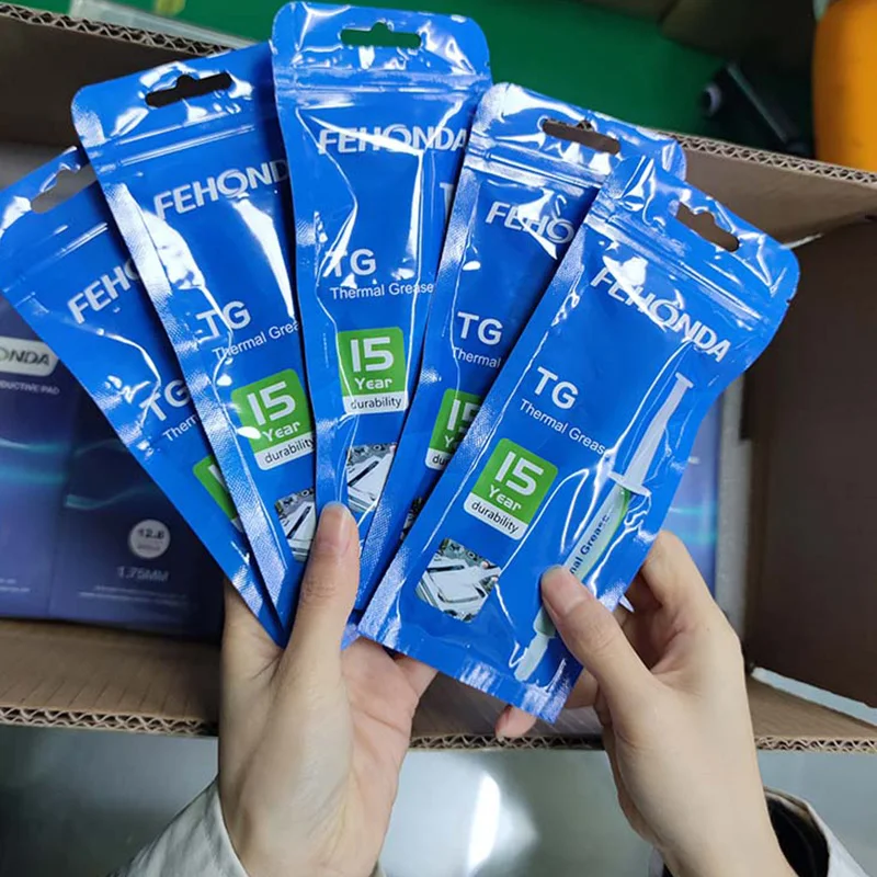 Fehonda-termicass Massa Térmica de Silicone para Laptop Cpu Gpu Vga Composto de Condutividade 4g 8g 10g tg 8.5w - Imagem 4