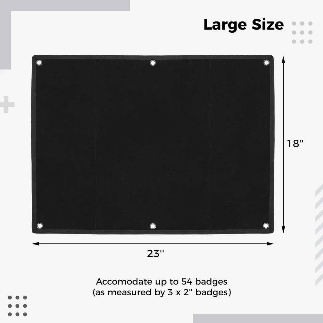 Self-Adhesive Patch Board Patch Organizer Holder Display Board With Loop Surface Waterproof Patch Panel For Hook-Backed Combat