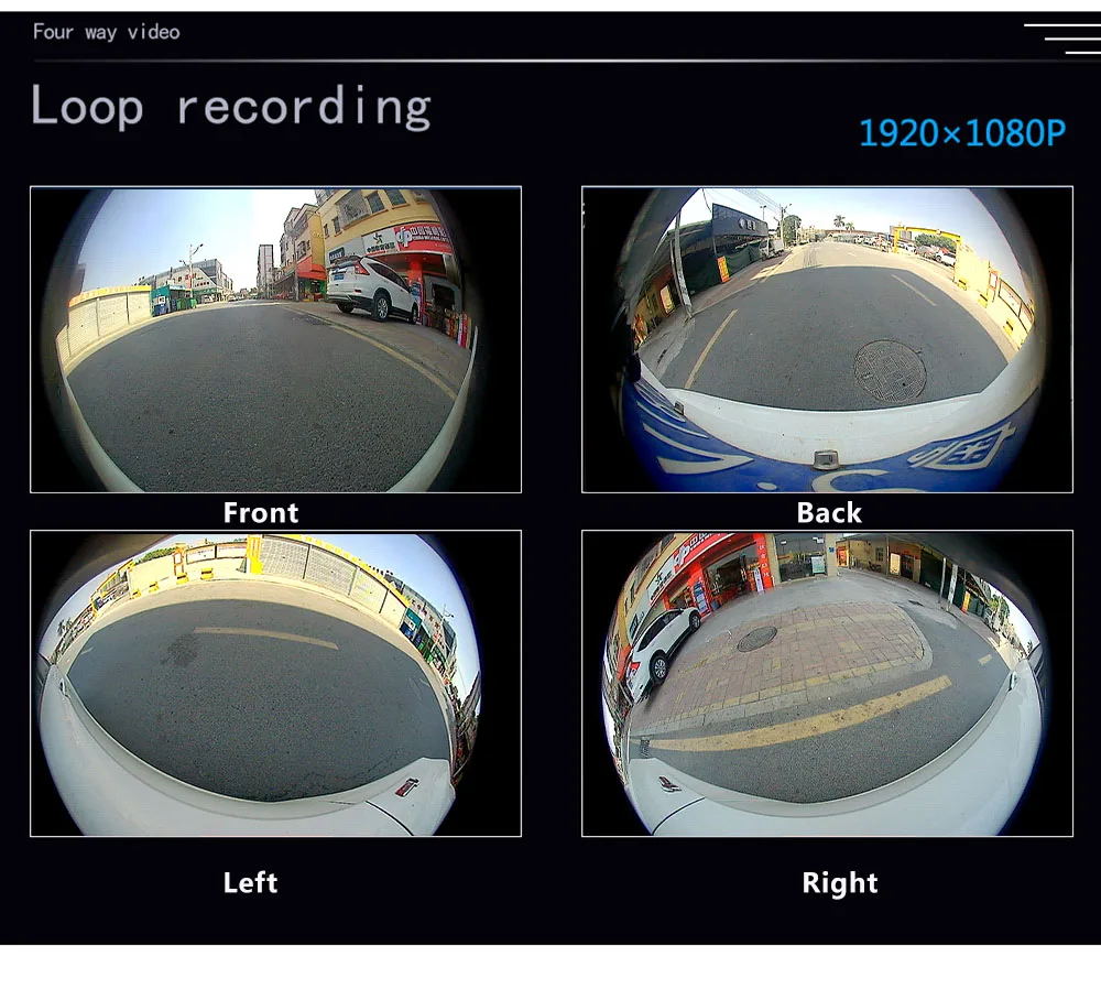 3D 1080P 360 camera system car for android camera 360 for car around view bird view degree system auto DVR