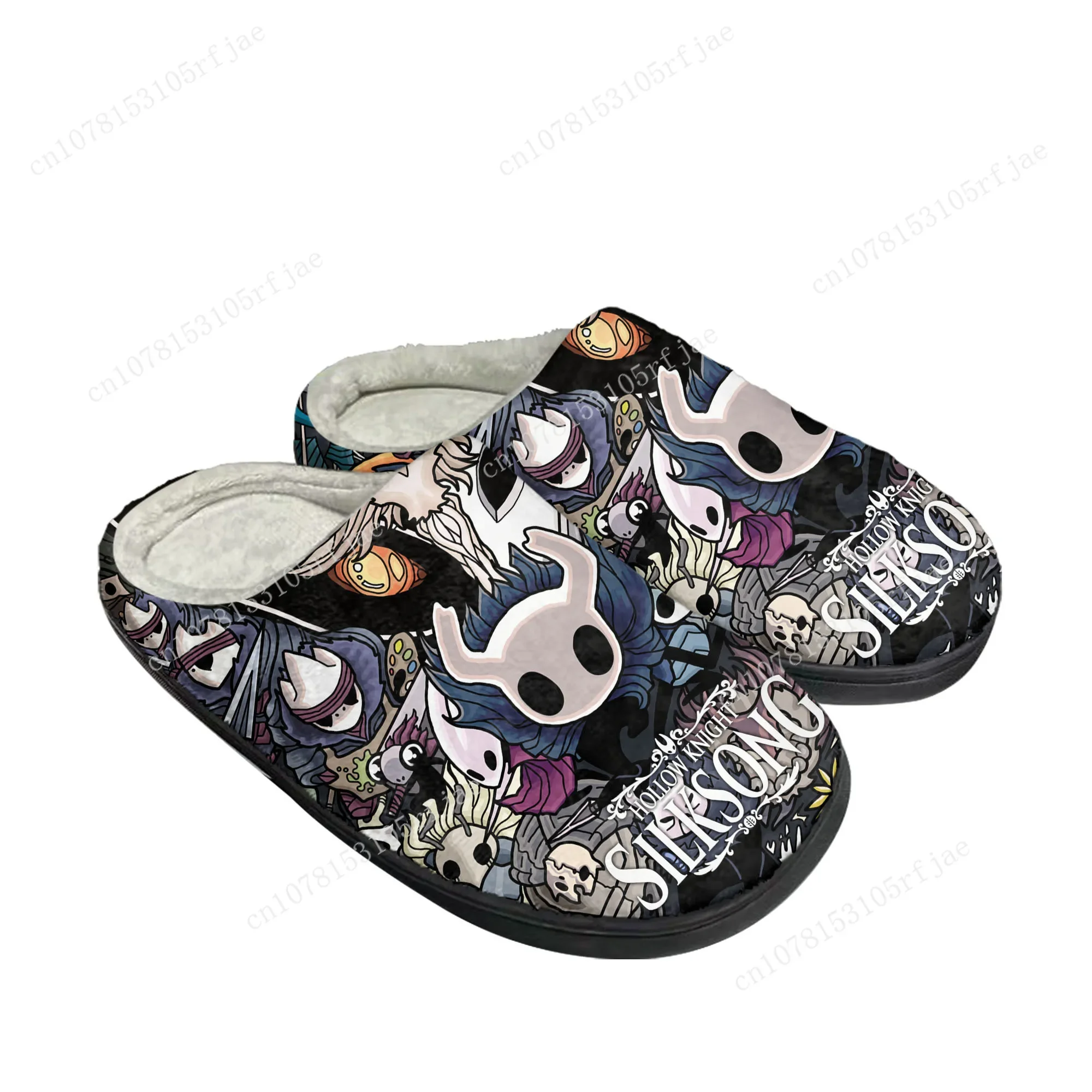 Cartoon Game Ghost Hollow Knight Home Cotton Slippers Men Women Plush Bedroom Casual Keep Warm Shoes Fashion Tailor Made Slipper