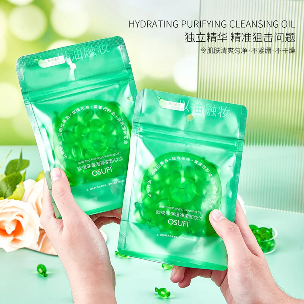 OSUFI Moisturizing Makeup Remover Oil Cleanses Facial Stains Makeup products Non Stick Makeups Cosmetics Facial Eyelash remover 2