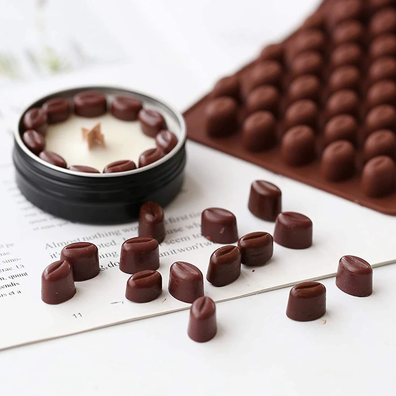 Mini Kaffeebohnen Schokoladenform Harte Süßigkeiten Silikonform Kuchen Dekorieren Werkzeug Cupcake Topper Pille Herstellung Hund Leckerli Backformen – Detail 2
