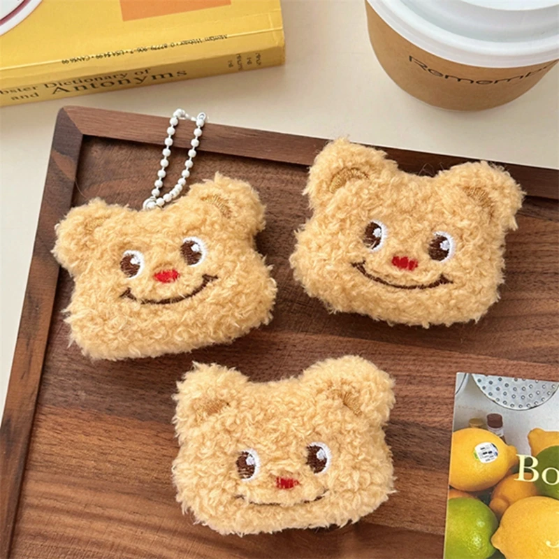 Kawaii Cartoon Plush Bear Brooch For Women Girl Clothes Badge Pins Backpacks Pendant DIY Handmade Decoration Accessories Gifts
