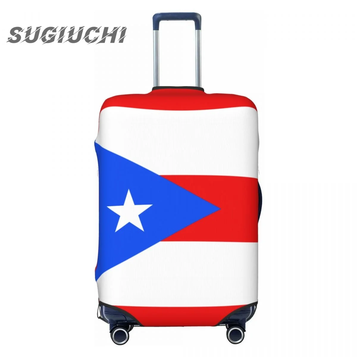 

Puerto Rico Country Flag Luggage Cover Suitcase Travel Accessories Printed Elastic Dust Cover Bag Trolley Case Protective