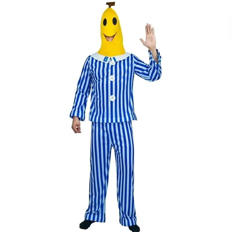 

Funny Cosplay TV Show Bananas in Pyjamas Costume Sets Halloween Carnival Fancy Dress Up Outfits Party Disfraz Hombre Stage Show