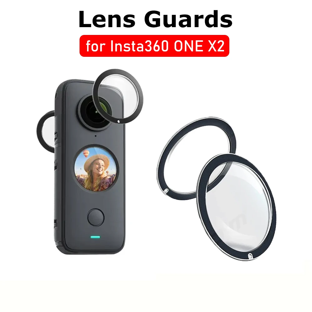 for Insta360 ONE X2 Lens Guards Protector Cover Carrying Case Silicone Case Lens Cap for Insta 360 X2 Camera Accessories Set