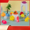 Baby Bathing Ocean Animal, Pinching Soft Rubber Playing in Water Sound Making Water Toy 1