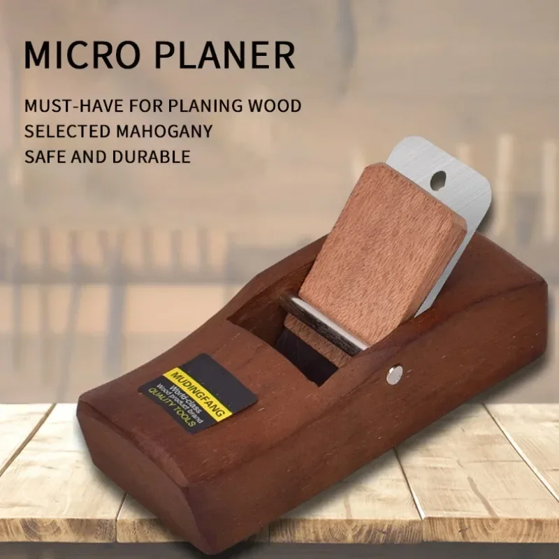 Woodworking Planer Redwood Planer Flat Bottom Hand Push Planer Practical Trimming Planer DIY Woodworking Tool Mini Hand Tool