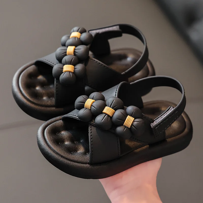 New Girl Sandals Toddler Sandals Summer Fashion Kids Baby Girls Big Pearl Princess for Little Big Girl's Shoes 2-9 Years