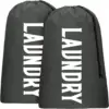 Clothes Storage Bag Oxford Cloth Laundry Bag Round Handle Dirty Laundry Storage Basket 1