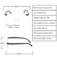 Lunettes grossissantes presbytes, lecture de lunettes, grossissement à 160% pour voir plus et mieux, loupe portable 5