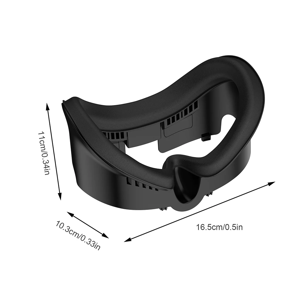 3-In-1 Face Mask Cover PU Leather Ice Silk Fabric Replacement Foam Pad Mask Face Cushion for Meta Quest 3 VR Glasses Accessories