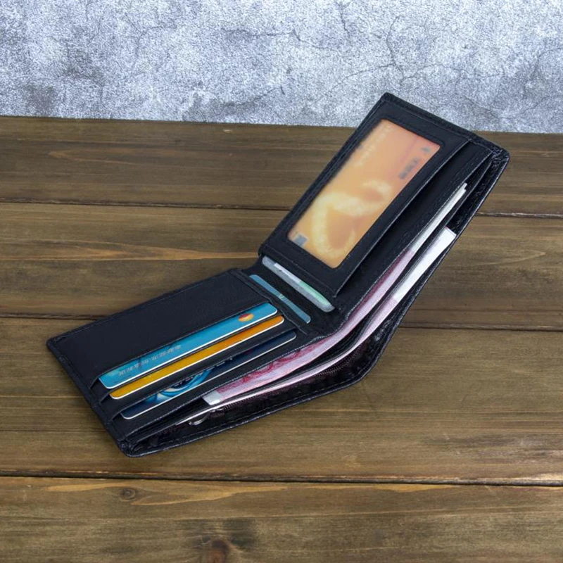 High Quality Genuine Leather Short Wallet 3D Dragon Style Card Wallet 2024 Vintage Bifold Small Purse for Man Male Gift Purses 2