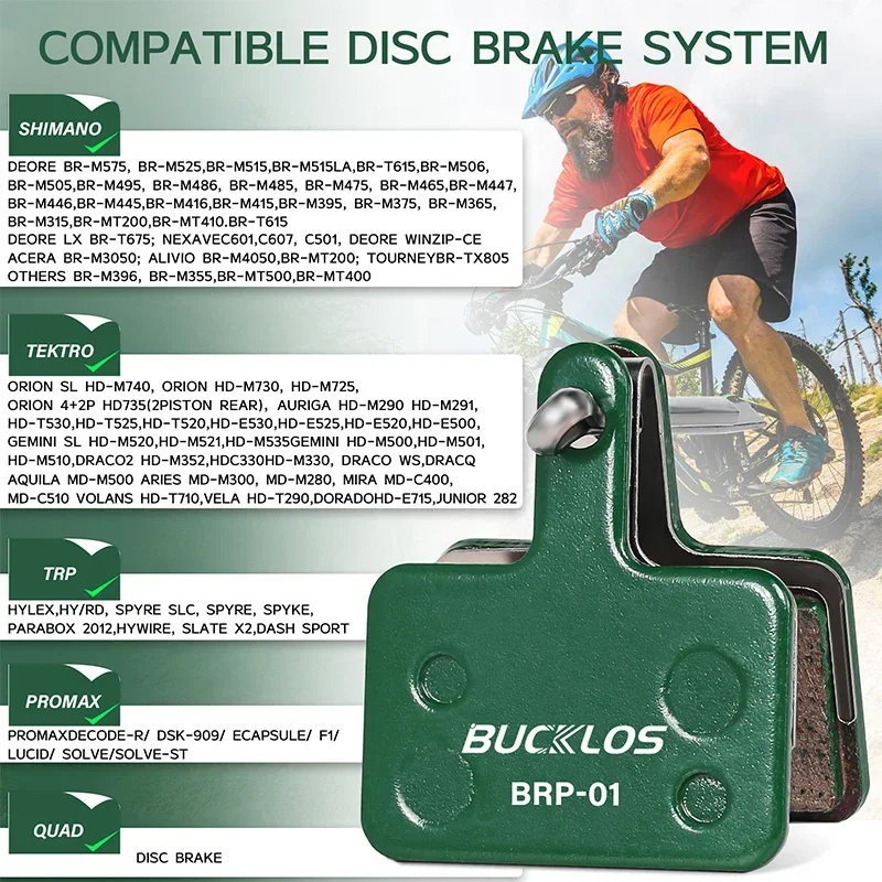 MTB Bicycle Disc Brake Pads for Shimano B01S B03S B05S MT200 XOD E-bike Ceramic