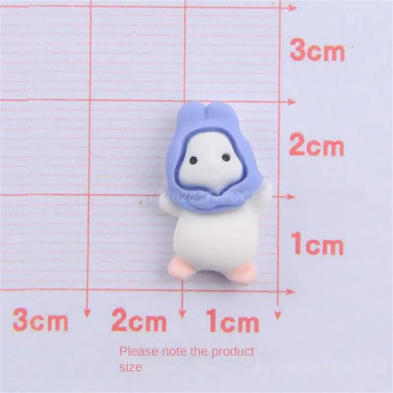 1~4PCS Decor Ornaments Cartoon Jewelry Decoration Resin Cream Angel Bunny Resin Cream Glue