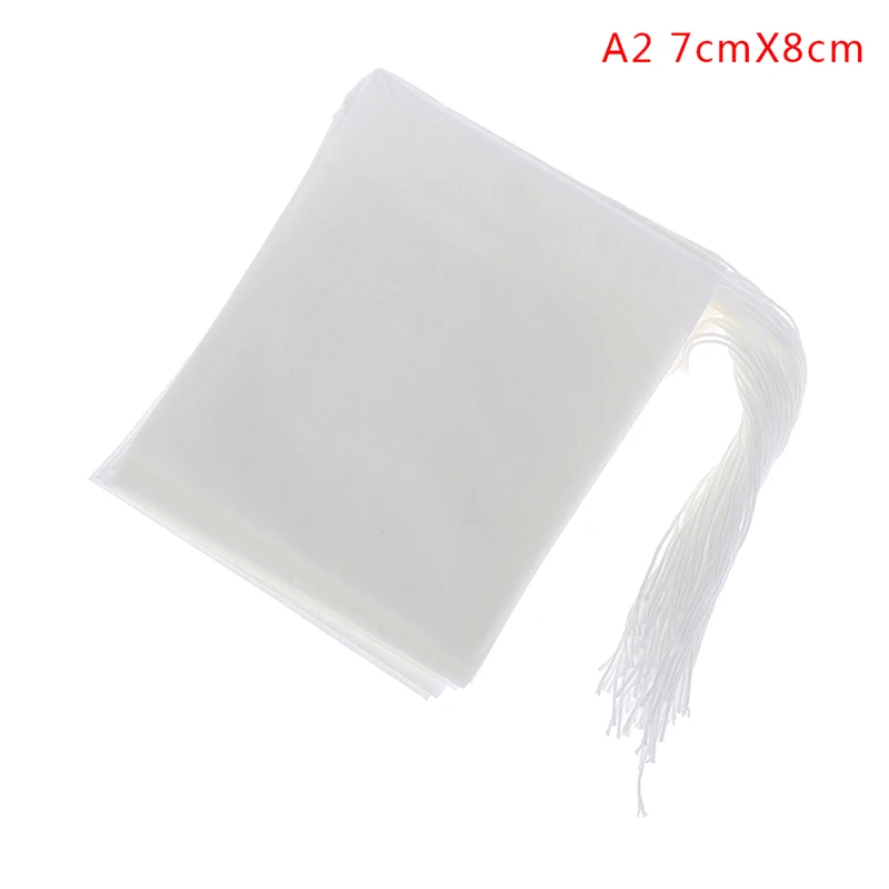 Eco-Friendly Biodegradable Drawstring Tea Filter Bags - 100 Pack