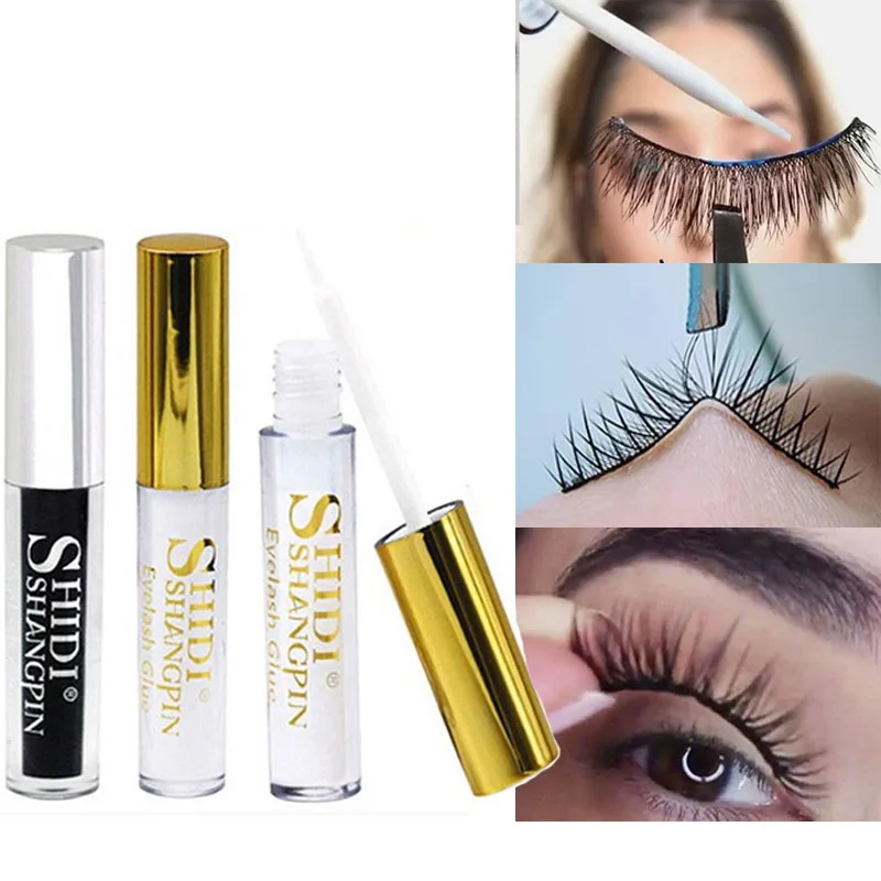 Strong Adhesive Eyelash Glue Waterproof Quick Dry False Eye Lashes Sticky Clear Black Color Makeup Eyelashes Extension Glue