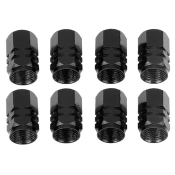 ฝาครอบก้านวาล์วยางล้ออะลูมินัมอัลลอยฝาครอบกันฝุ่นสีดำสีเงินสีแดงสีทองสีน้ำเงินสำหรับรถจักรยานยนต์รถจักรยาน8แพ็ค 10