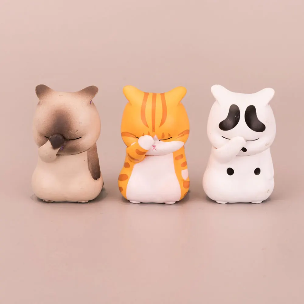 

3 шт./набор, фигурка кошки, 5 см
