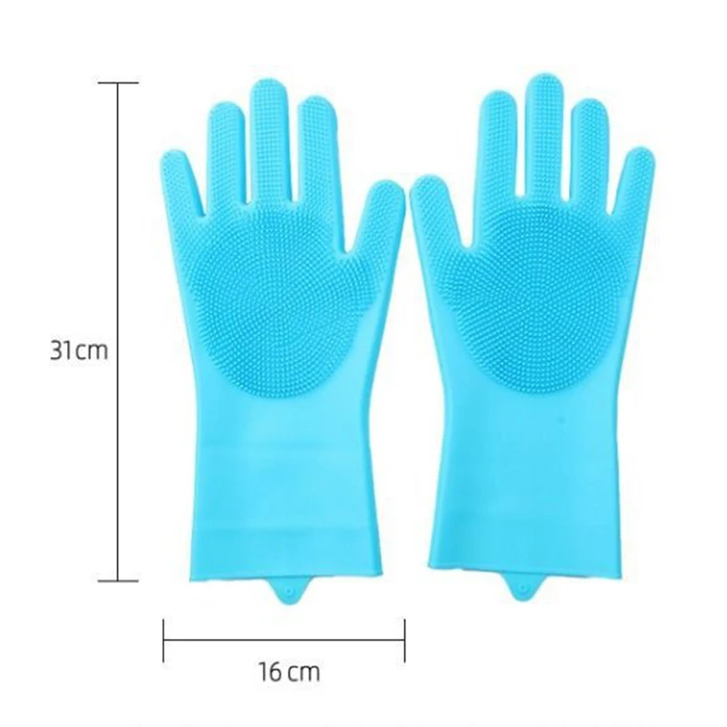 Silicone Pet Bathing Gloves - Dog  Cat Shampoo Brush