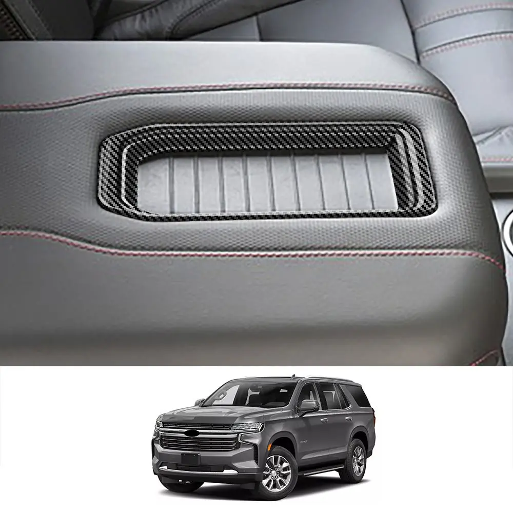 For chevrolet suburban 2023 2024 ABS carbonfiber Center Console Storage Box  Armrest Protection Cover trim Accessories AliExpress