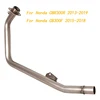 Slip On Motorcycle Front Connect Tube Head Link Pipe Titanium Alloy Exhaust System For HONDA CBR300R CB300F