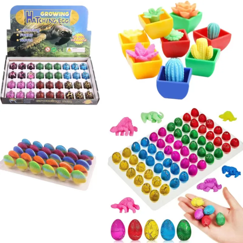 

Kid Toy Magic Easter Dinosaur Egg Turtle Grow In Water Soak Expansion Hatch Growth Scallops Novelties Products for Children Gift