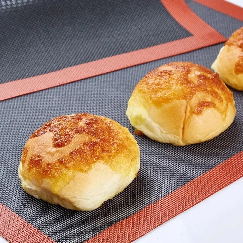 Baking Mat Silicone Breathable Non-Stick High Temperature Resistant Cookie Bread Baking Mat Oven Microwave