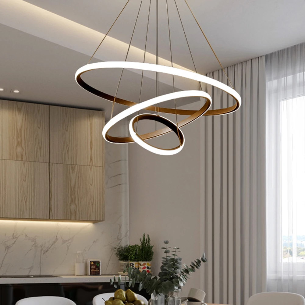 Description Picture 6 of itemModern LED Pendant Chandelier Adjustable Indoor Lighting High Brightness Ceiling Lamp for Living Room Bedroom Decoration