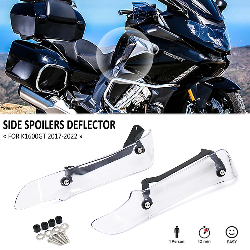 

Для BMW K 1600 GT K1600GT 2017-2021 мотоциклетные боковые спойлеры, ветрозащитные дефлекторы, удлинители, протекторы ног, защита крыла