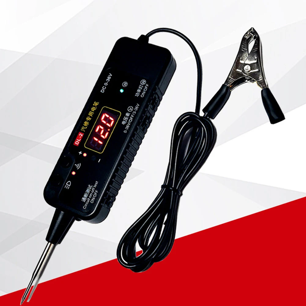

Car Circuit Tester Multi-Functional Digital Display Backlight Voltage Detector Pen Automobile Fault Maintenance Testing Tool