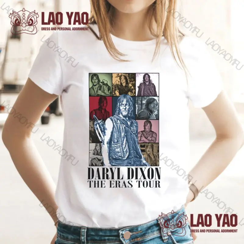 

Vintage Daryll Dixoon Shirt 90s Graphic T-shirt Horror Movie Unisex Loose Gothic Casual Streetwear