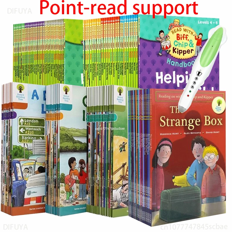 

116 books grade 1-12 Oxford reading tree learning to help children read Phonics English storybook reading pen