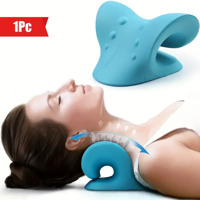 Neck Shoulder Stretcher Neck And Shoulder Relaxer Neck and Shoulder Relaxer Cervical Traction Device Relief Cervical Spine Alignment Chiropractic Pillow Neck Stretcher