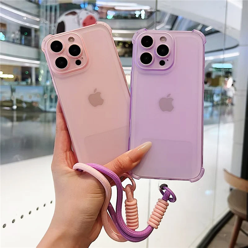 Quicksand Space Bear Crossbody Lanyard Phone Case with Plating Silicone