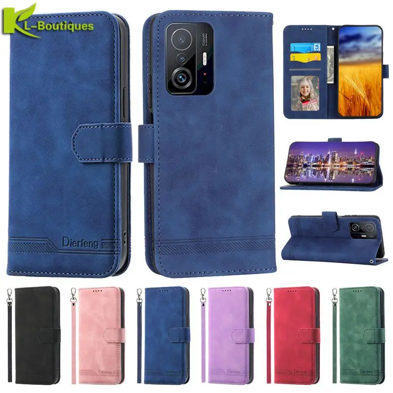 Per Xiaomi 11 T Pro Custodia Portafoglio In Pelle Libro Funda Per Xiaomi 11 T Pro Cover Xiomi11T 11 T 11Tpro Custodie Magnetiche Flip Phone Coque