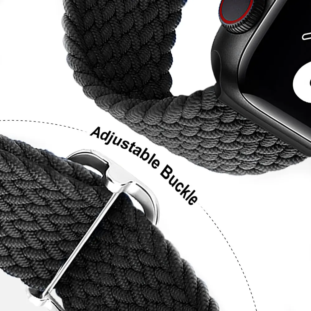 Braided Nylon Elastic Loop Strap
