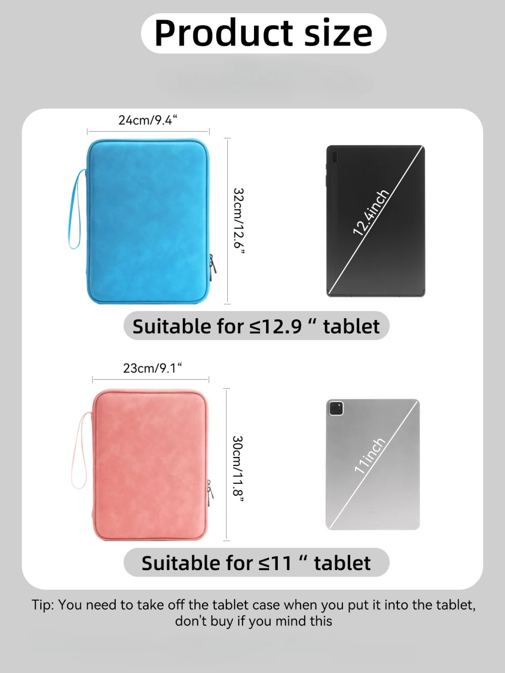 Waterproof Tablet Sleeve Bag with Enhanced Protection