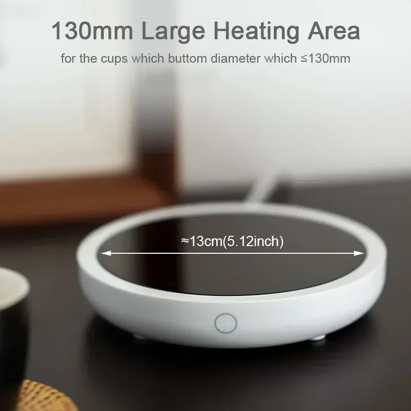 New Coffee Mug Warmer for Milk Tea Teapot Electric Heating Cup Plate High Temperature 80 Degree Celsius for Home Office Desk Use 4
