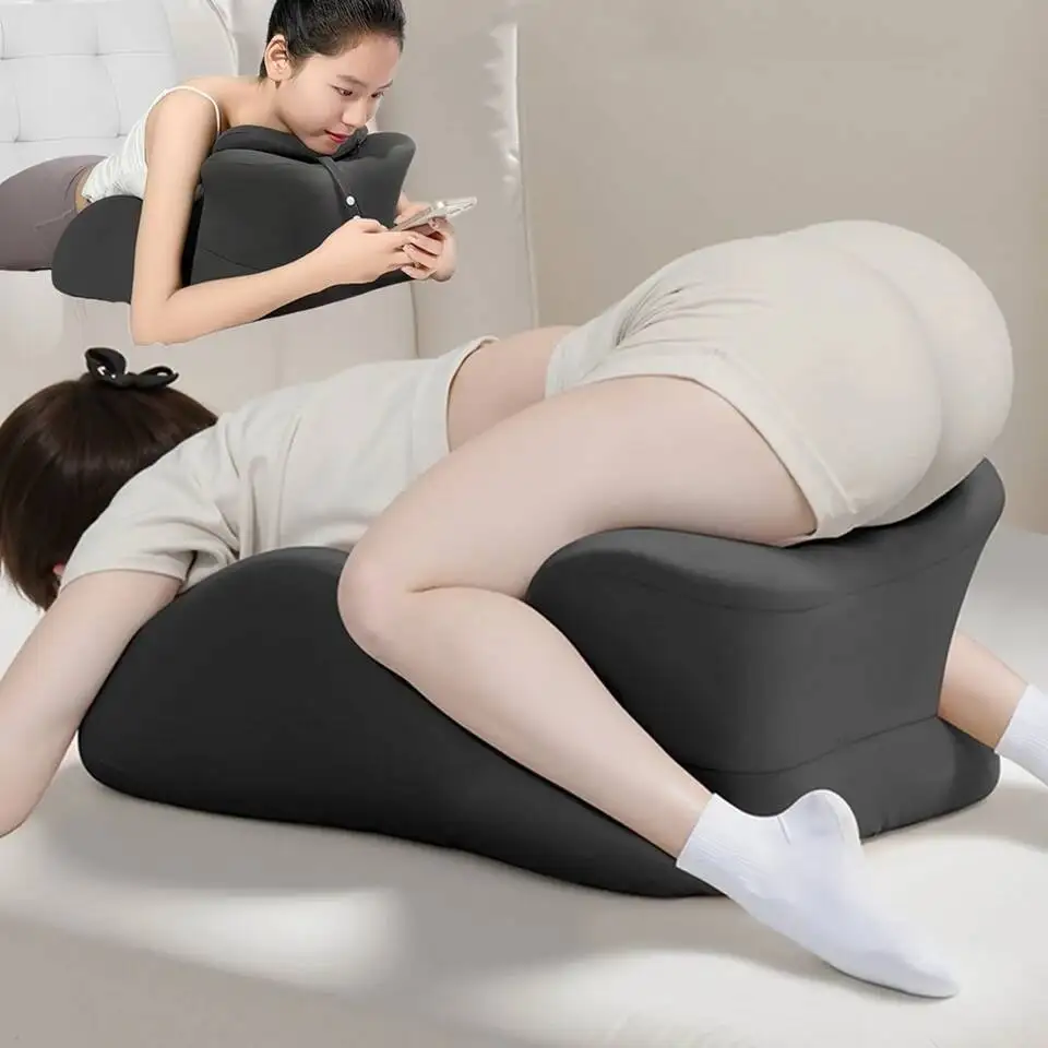 Couples Butt Cushion Adults Bed Waist Cushion Memory Foam Office Chair Washable Backrest & Lumbar Support