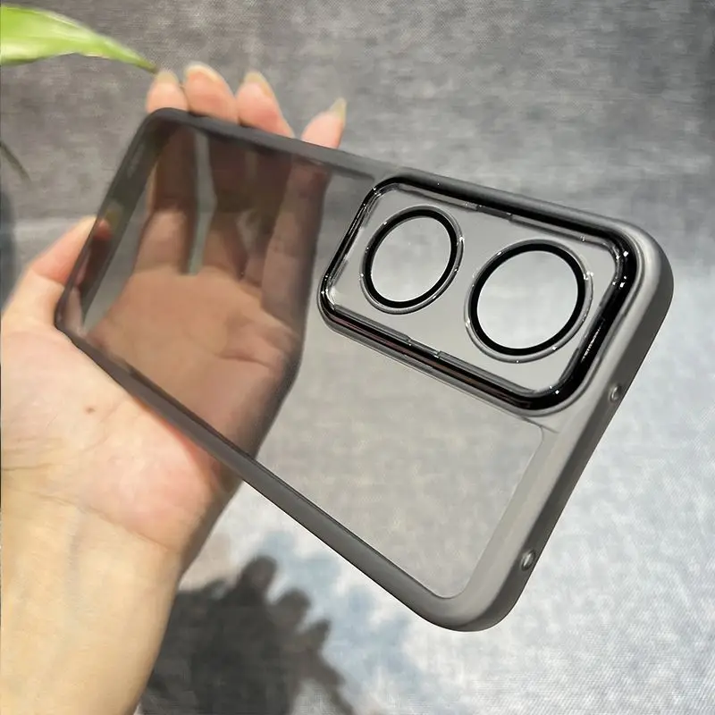 Shockproof Plating Silicone Protective Back Cover