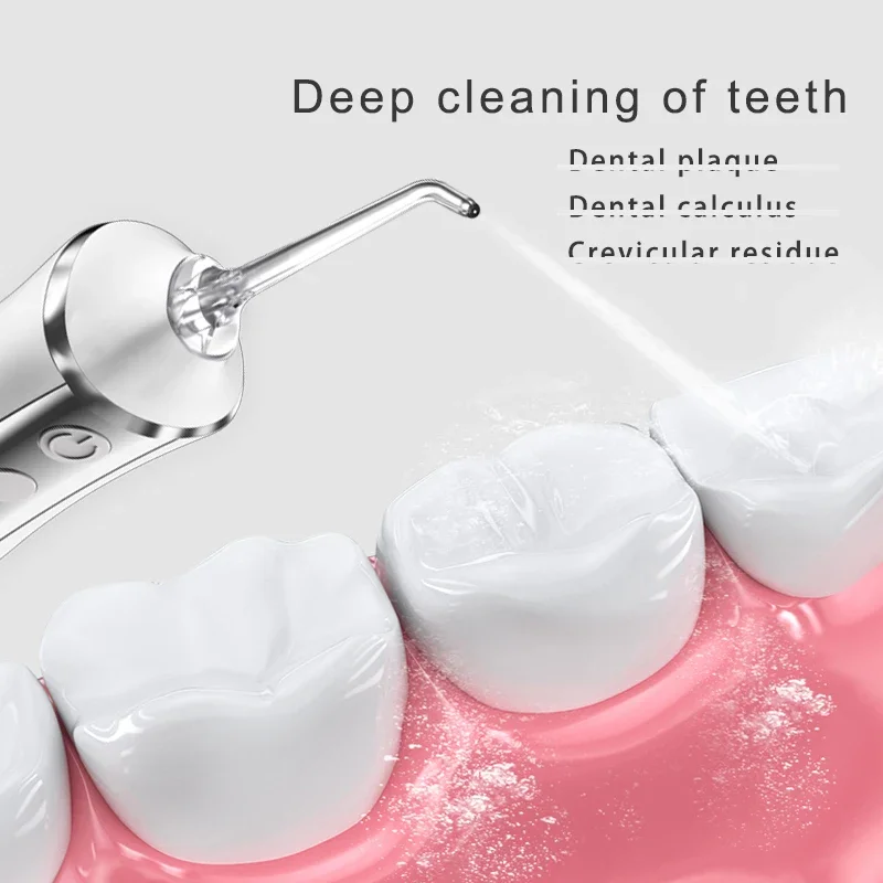 Portable Oral Irrigator Water Flosser Dental Water Jet Tools Pick Cleaning Teeth 300ML 5 Nozzles Mouth Washing Machine Floss