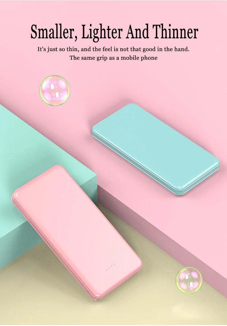 New 20000mAh Macaron Portable Power Bank Dual Output Dual Input Design 10W Fast Charger for Samsung Xiaomi External Battery Pack 4 S31e192b669c04be9a42ff10c1c81e7fc4