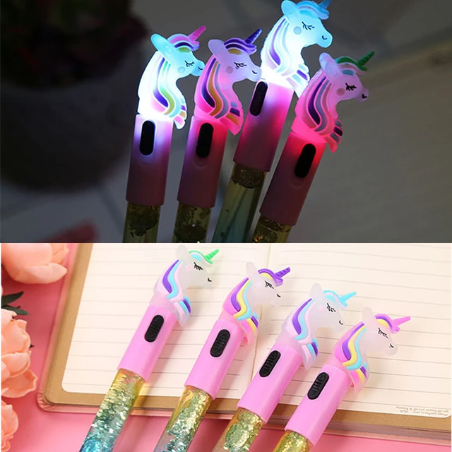 Écrivez avec style grâce à nos Stylos à Bille Licorne avec LED