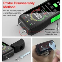 Feriales Digitales Holzfeuchtemessgerät MT19C – Wand- & Materialfeuchtetester für Bau, Beton & Ziegel – Hygrometer mit LCD-Display & Ersatzsonden 1