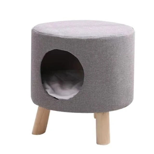 niche pour chat Petit chenil en bois massif pour chat – Image 5