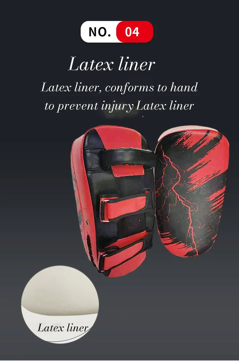 Description Picture 6 of item1 Pair Boxing Mitts Training Target Focus Punch Pad Combat Taekwondo Boxer Pads Kick Bag Karate Combat Thai Glove Equipment
