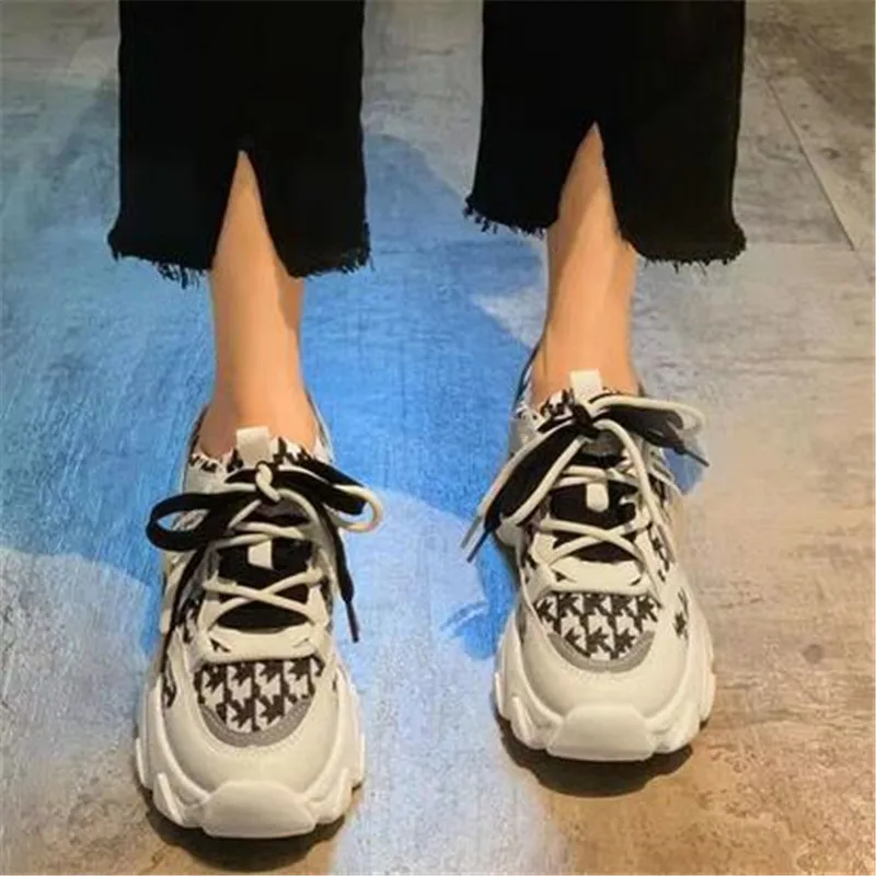 

Daddy Casual Shoes Sneakers Women 2023 Spring Autumn New Sports Versatile Sponge Cake Platform Shoes Women Zapatos De Mujer