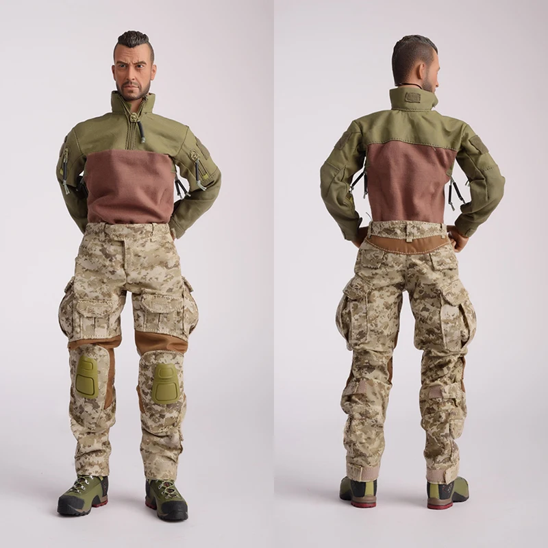 

1/6 Male USA Seal Combat Suit Camouflage Tactical Clothes Model Fit 12'' Soldier Action Figure Body Dolls