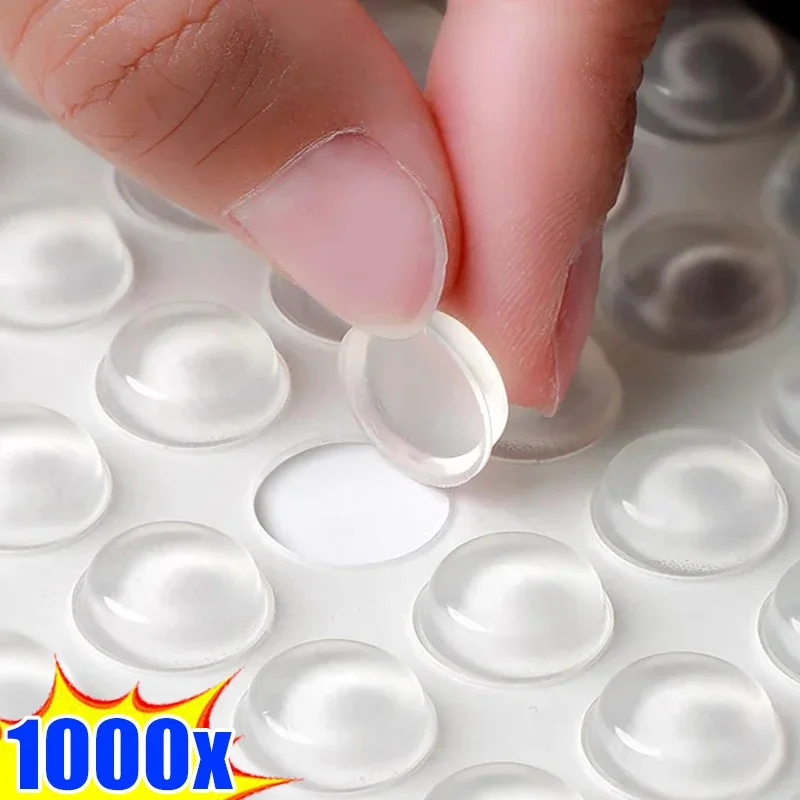 Clear Self-Adhesive Cabinets Bumpers Pads Silicone Door Stop Furniture Drawers Protection Rubber Bumper er Cushion Pads silicone furniture pads rubber furniture pads silicone door stoppers rubber door stoppers